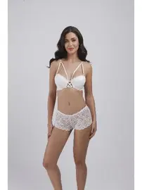 Büşra Dantelli Balenli Destekli Sütyen Takım Büşra 220