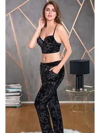 Anıl İncili Büstiyer Pantolon Takım Anıl 4154