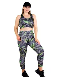 Lady Büyük Beden Büstiyerli Taytlı Spor Takım Lady 1511