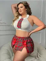 Büyük Beden Ekose Fantezi Kostüm For Dreams 8488 görsel 4