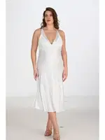 Büyük Beden Ekru Sabahlık Gecelik Takımı Bigsize Ahu 6224 Ekru farklı açı