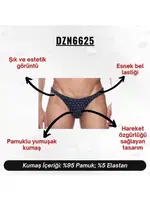 Çam Ağacı Desenli Erkek Tanga  Darkzone DZN6625 farklı açı