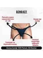 Çam Ağacı Desenli Lacivert Erkek Slip  Darkzone DZN6427 farklı açı