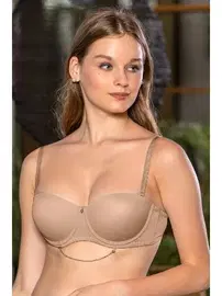 Gallipoli Cappucino Straplez Tam Destekli Alt Kısmı Zincirli Sütyen Gallipoli MGP11190