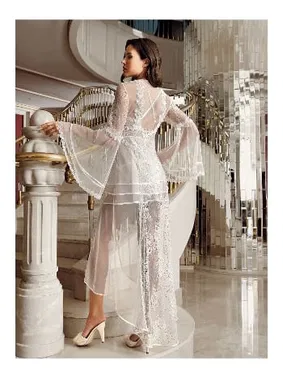 İmaj Çapraz Askılı Kuyruklu 2li Tül Fantazi Gecelik Takımı İmaj 4208