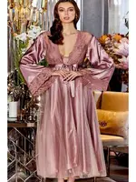 Çeyizlik Dantelli Saten 6lı Set Jeremi 315 Vizon detay görünüm