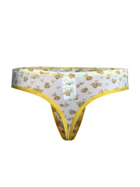 Darkzone Çiçek Desenli Beyaz Erkek Tanga  Darkzone DZN6636 - Alternatif Görünüm