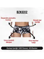 Çiçek Desenli Kısa Darkzone Erkek Boxer DZN3312 farklı açı