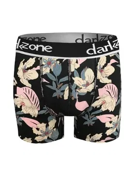 Darkzone Çiçek Desenli Siyah Erkek Boxer Darkzone DZN2695