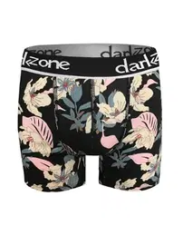 Darkzone Çiçek Desenli Siyah Erkek Boxer Darkzone DZN2695