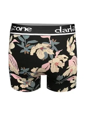 Darkzone Çiçek Desenli Siyah Erkek Boxer Darkzone DZN2695 - Alternatif Görünüm