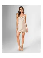 Çiçekli 2li Gecelik Sabahlık Takım Ahu Loriva 1831 Bej detay görünüm