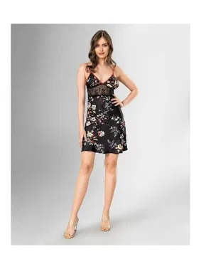 Ahu Lingerie Çiçekli 2li Sabahlık Gecelik Takımı Ahu Loriva 1837 - Alternatif Görünüm