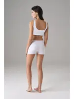 Çıtçıtlı Kaplı Kadın Spor Sütyen Doreanse 5556 Beyaz detay görünüm