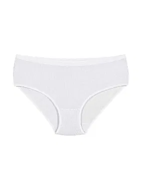 Yıldız Çamaşır Çizgili Beyaz 6'lı Paket Pamuk Kadın Bato Külot Yıldız 3585 - Alternatif Görünüm