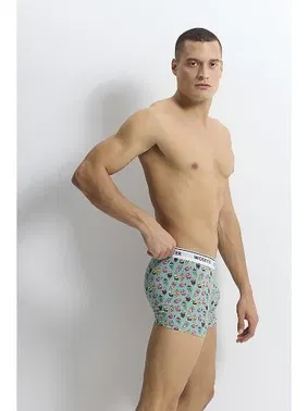 Wooster Cool Icecream Baskılı Pamuk Strech Cotton Erkek Boxer Wooster W-021 - 3 Adet - Alternatif Görünüm