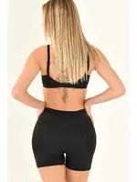 Curvy Hips Basen Genişletici Külot Kum Saati Külot Yeni İnci 180 Siyah detay görünüm