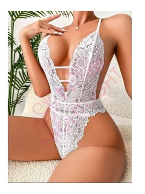 NightLight Dantel Beyaz Erotik Body NightLight 7006