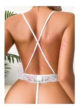NightLight Dantel Beyaz Erotik Body NightLight 7006 - Alternatif Görünüm