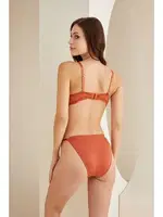 Dantel Detaylı Sütyen Külot Takım NBB 4819 Tarçın görsel 16