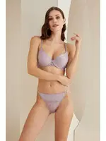 Dantel Detaylı Sütyen Külot Takım NBB 4819 Lila görsel 7