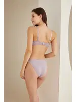 Dantel Detaylı Sütyen Külot Takım NBB 4819 Lila görsel 9