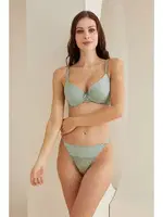 Dantel Detaylı Sütyen Külot Takım NBB 4819 Mint Yeşil görsel 10