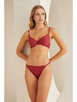 Dantel Detaylı Sütyen Külot Takım NBB 4819 Bordo görsel 5