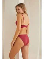 Dantel Detaylı Sütyen Külot Takım NBB 4819 Bordo görsel 6