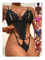 Dantel Fiyonklu Siyah Fantazi Kadın Body For Dreams 8457 Siyah