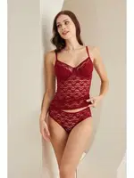 Dantel Kapsız Sütyen Atlet Külot Takımı NBB 4829 görsel 4