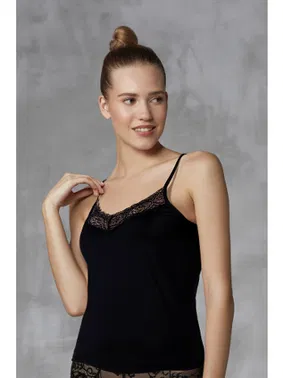 Doreanse Dantel V Yaka Askılı Kadın Atlet Doreanse 9339