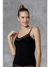 Doreanse Dantel V Yaka Askılı Kadın Atlet Doreanse 9339