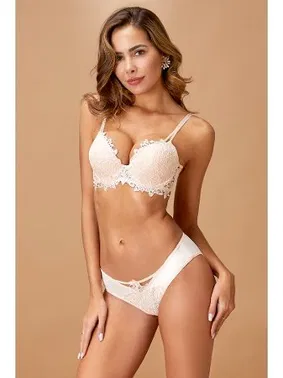 Nurteks Dantelli Destekli Pudra Sütyen Takım Nurteks 4494