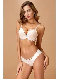 Nurteks Dantelli Destekli Pudra Sütyen Takım Nurteks 4494