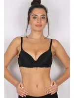 Dantelli Dolgulu Sütyen Moonlight 155 Siyah