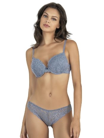 Dantelli Push Up (Destekli) Sütyen Takım Fabony 4260