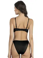 Dantelli Soft Cup (Destekli) Sütyen Takım Fabony 4280 Siyah görsel 4