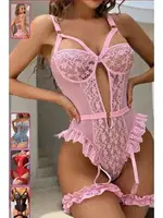 Dantelli Volanlı Fantazi Jartiyer Takımı For Dreams 8450 görsel 6