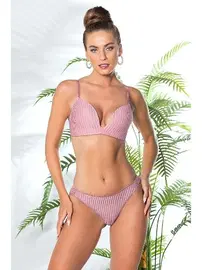 Gallipoli Dekolte Tavşan Kulak Sütyen String Takımı Pembe Gallipoli MGP31772