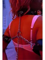 Deri Fantezi Esaret Kelepçesi missisX 8001 Siyah farklı açı