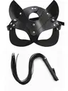 Deri Fantezi Harness Maske Kırbaç Seti missisX 6024