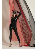 Deri Kedi Kız Kostümü Gallipoli MGP6330 Siyah detay görünüm