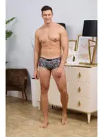 Desenli Antrasit Kısa Erkek Boxer Darkzone DZN3315