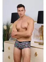 Desenli Antrasit Kısa Erkek Boxer Darkzone DZN3315 detay görünüm