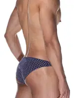 Desenli Lacivert Erkek Slip  Darkzone DZN6467 detay görünüm