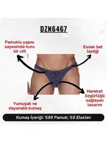 Desenli Lacivert Erkek Slip  Darkzone DZN6467 farklı açı