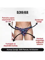 Desenli Renkli Erkek Slip  Darkzone DZN6488 farklı açı