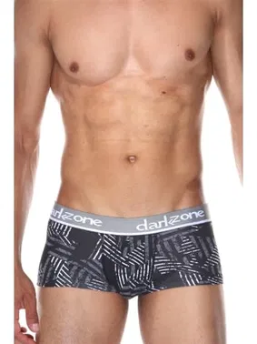 Darkzone Desenli Siyah Kısa Erkek Boxer Darkzone DZN3317