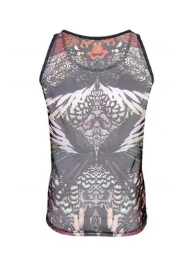 Darkzone Geniş Yaka Desenli Transparan Erkek Atlet Darkzone 7601 - Alternatif Görünüm